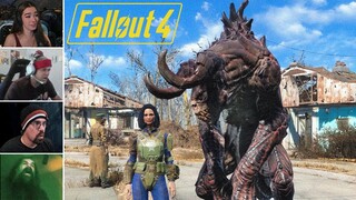 Streamers React to Fallout 4 Jumpscares/Funny Moments (Horror)