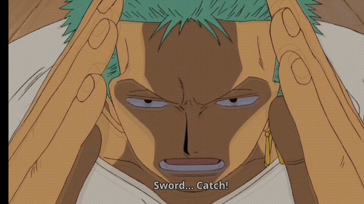 Zoro's sword catch style🤣