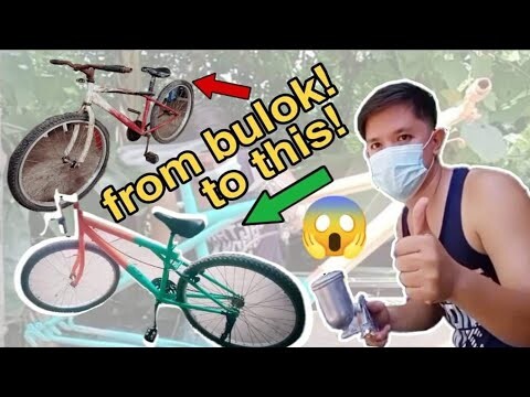 OLD BIKE RESTORATION / How To Paint A Bike