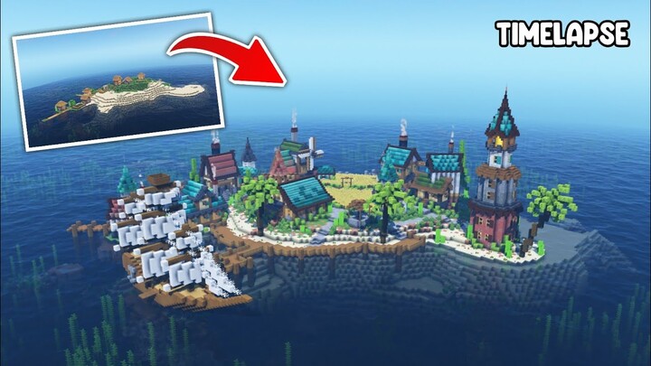 Aku Mengubah Village Minecraft Menjadi Lebih Bagus - Minecraft Timelapse Village Transformation