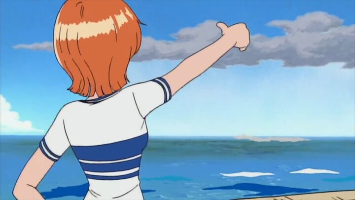 Gambarin Nami dari belakang yg lagi bilang "bingo...!!" Di eps 4