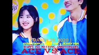 STAR COUPLE SHENYUE & JERRYYAN [HAPPY 1ST MEETING ANNIVERSARY ~ ACE VS ACE]🌞💗🌛03-29-20