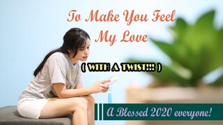 TO MAKE YOU FEEL MY LOVE kalimba cover with tabs  for sleep 17 key in C tone