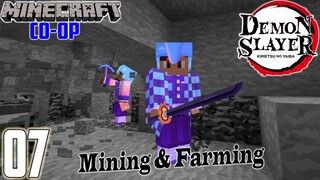 Minecraft Demon Slayer Co-op 07 farming & mining