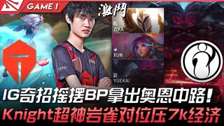 تي إي إس ضد آي جي: آي جي يلجأ إلى حيلة غريبة في اختيار وحذف الخصوم ويُدخل أورين في الوسط! نايت يتألق