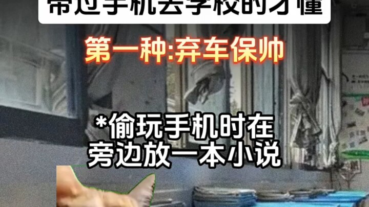 偷偷带手机去学校的人才懂