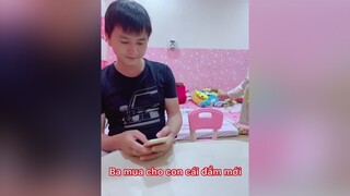 Toanh rồi .. ngày mà mẹ nó chờ đợi đã đến TÌNH CHA CON CHẮC BÊN LÂU lethikieutrang giadinhvuinhon trend hài