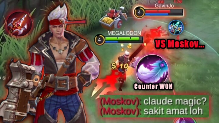 KESUSAHAN LANING LAWAN MOSKOV? TEAM KEBANTAI PARAH? INI TIPS COMEBACKNYA! | TOP GLOBAL CLAUDE - MLBB