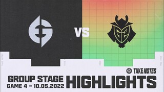 Highlights EG vs G2 [GROUPS DAY1] [MSI 2022][10.05.2022]