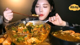 Tô bibimbap khổng lồ và súp đậu hủ tôm 4 #amthuc