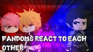 Fandoms react to each other Kaiju No 8 // Kafka Hibino // Gacha React