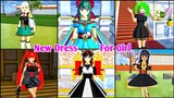 New Beautiful Anime Dresses for Girl | Sakura School Simulator| Props id
