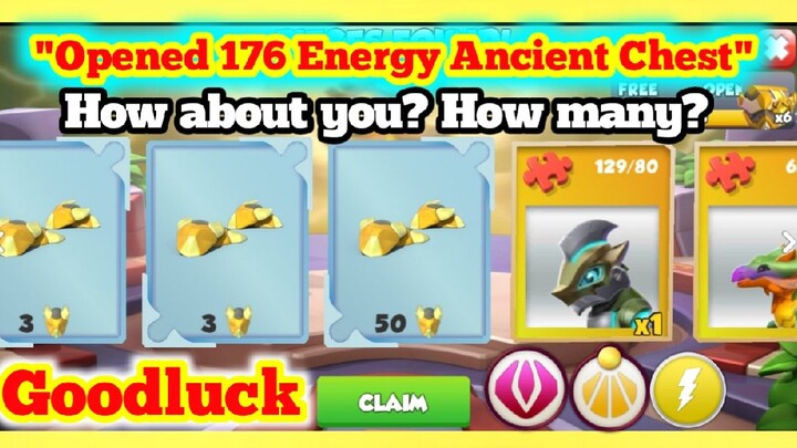 ⚡Opened 176 Energy Ancient Chest ⚡ || Orin of Energy Ancient Event.[Dragon Mania Legends]
