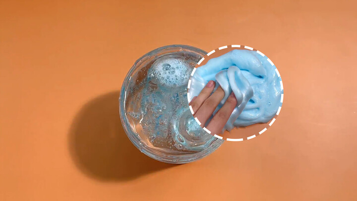 [Slime] Putting An Effervescent Tablet Into Crystal Slime