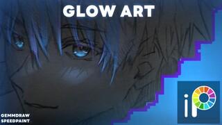 [speedpaint] gojo satoru glow art simple 🥶