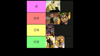 排名！最好的反派人设！迪奥·布兰多！JOJO的奇妙冒险！星尘斗士！