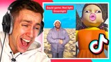 REACTING TO THE FUNNIEST SQUID GAME TIKTOKS