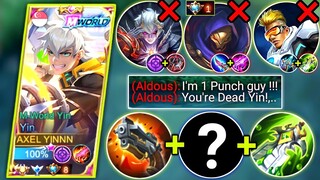 YIN VS 500 STACKS ALDOUS & DEADLY DYRROTH IN RANK | YIN BEST BUILD AND EMBLEM 2023 | MOBILE LEGENDS