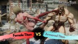 Female Titan vs Armored Titan