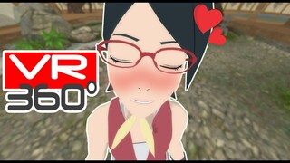 💖 SARADA BESA a BORUTO (Sale MAL) 😆 Sarada se ENAMORA de Boruto 🌀 naruto vr  (anime vr)