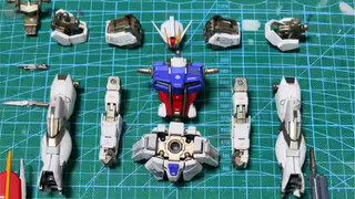 Bandai mg1:100 Strike RM Gundam โมเดลจะแน่นขึ้นมากหลังกระบวนการพ่นและประกอบ