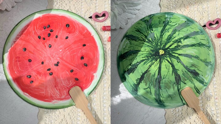 Daily Painting: Watermelon Fan