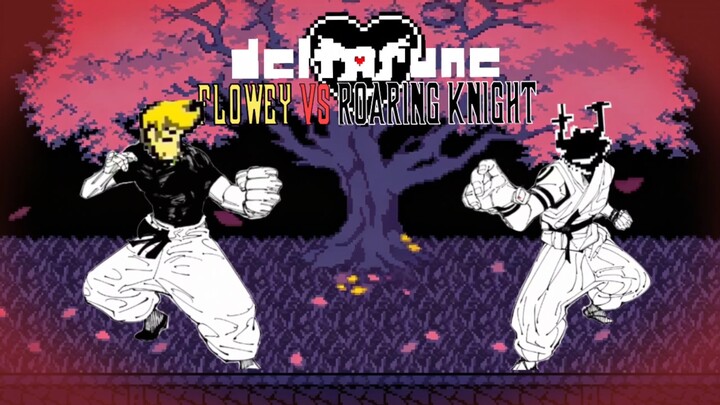 Flowey’s battle against the Howling Knight is like…