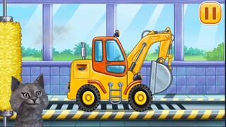 Build a House, Car Wash   fun  truck games for kids Part 1