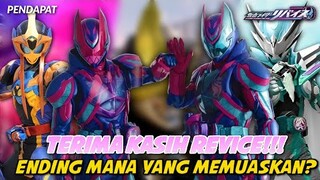 TERIMA KASIH KAMEN RIDER REVICE!!!PENAMAT MANA YANG PALING BAGUS?