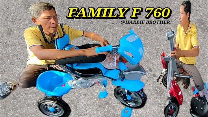 CARA PASANG DAN TUTORIAL SEPEDA FAMILY F760 TRAVIS PREMIUM TRICYCLE CHARACTER
