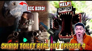 EPISODE BARU 4 SKIBIDI TOILET IN REAL LIFE! SEMUA CHARACTER SKIBIDI TOILET VS BURUNG RAKSASA