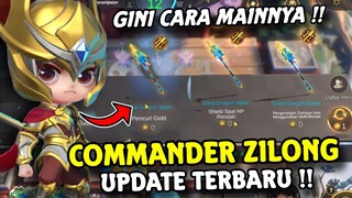 GINI CARA MAIN COMMANDER TERBARU MAGIC CHESS !! COMMANDER ZILONG MINI UPDATE TERBARU MAGIC CHESS!