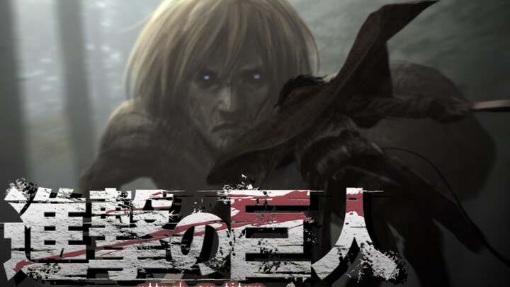 [Asli]<Attack on Titan> gaya kehidupan nyata yang digambar tangan