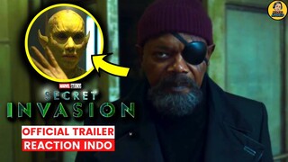 VIBE WINTER SOLDIER BANGET !! MERINDINGG ... | SECRET INVASION TRAILER REACTION INDONESIA