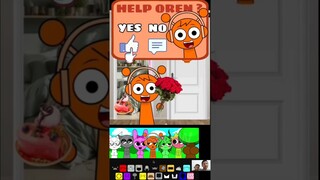 Pinki fall in love with orange | Invredibox Sprunki