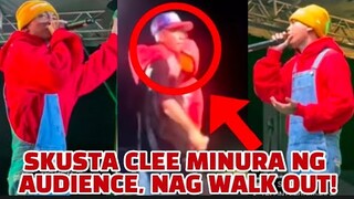 Skusta Clee di napigilang mag WALK OUT matapos minura ng fans!