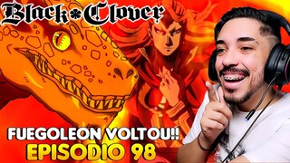 FUEGOLEON ACORDOU ESPÍRITO DA SALAMANDRA REACT BLACK CLOVER EPISÓDIO 98 ASSISTINDO PELA PRIMEIRA VEZ