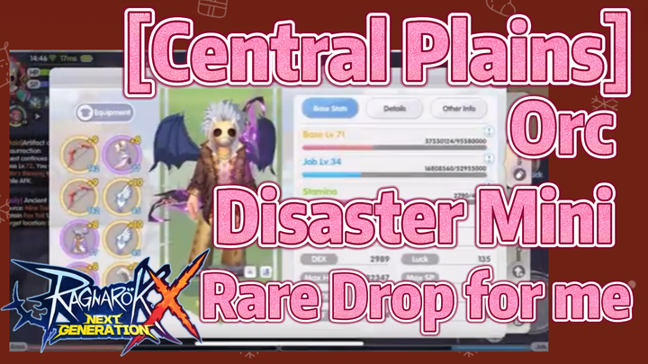 ROX [Central Plains] - Orc Disaster Mini + Rare Drop for me