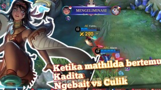 Adu roam Mathilda (Tarik ulur) vs kadita (culik)!? Who win!? adu strategi - Mobile Legends