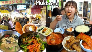 남대문시장 먹방 | 칼국수 골목, 갈치조림골목, 꽈배기, 보리밥, 냉면 Mukbang