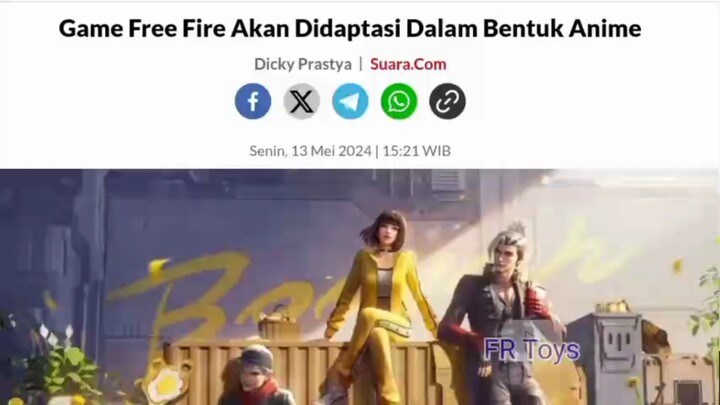 Bocoran terbaru adaptasi anime free fire