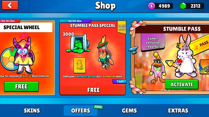 AWESOME *FREE* MINI OFFERS!! - Stumble Guys