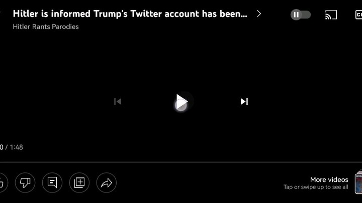 Hitler is informed Trump's Twitter account has been reinstated