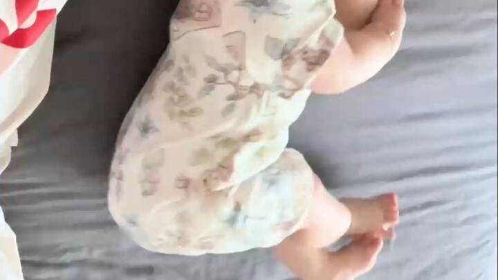 Baby, your butt is now so high it could balance a bottle of soda!