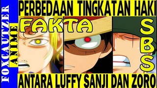 Fakta SBS , Akhirnya Terungkap Tingkatan Haki Luffy, Sanji dan Zoro ( One Piece )