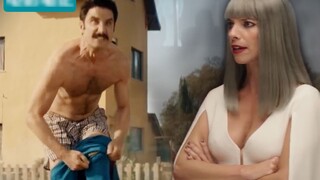 Spanish superman strips off his clothes in public and fights an alien girl, while onlookers insult a