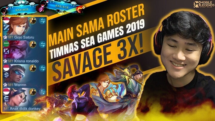 MAIN SAMA ROSTER TIMNAS SEAGAMES 2019 FULL SQUAD DAPET SAVAGE 3X ! - Mobile Lege