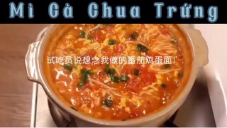 Mì Cà Chua Trứng, Canh Rong Biển Nấm Đậu Hũ Non & Trứng Hấp Thịt Băm 💓 #amthuc