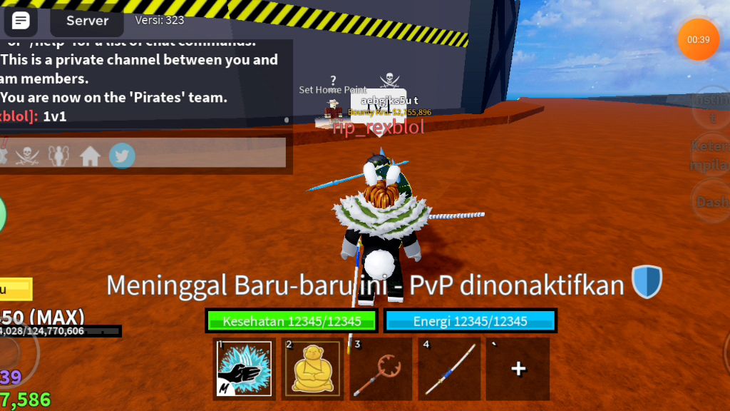 showcase da rengoku blox fruit