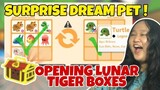OPENING 100 LUNAR TIGER BOXES IN ADOPT ME + SURPRISING MY SISTER AGAIN 😍 !!